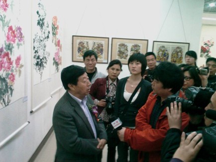 中國首家村級牡丹畫創意園區美術館開館